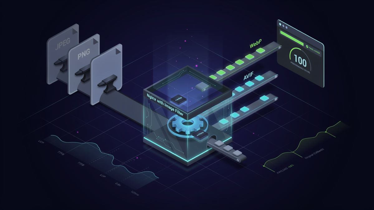 Автоматическая конвертация изображений в WebP через Nginx — сравнение размеров файлов до и после